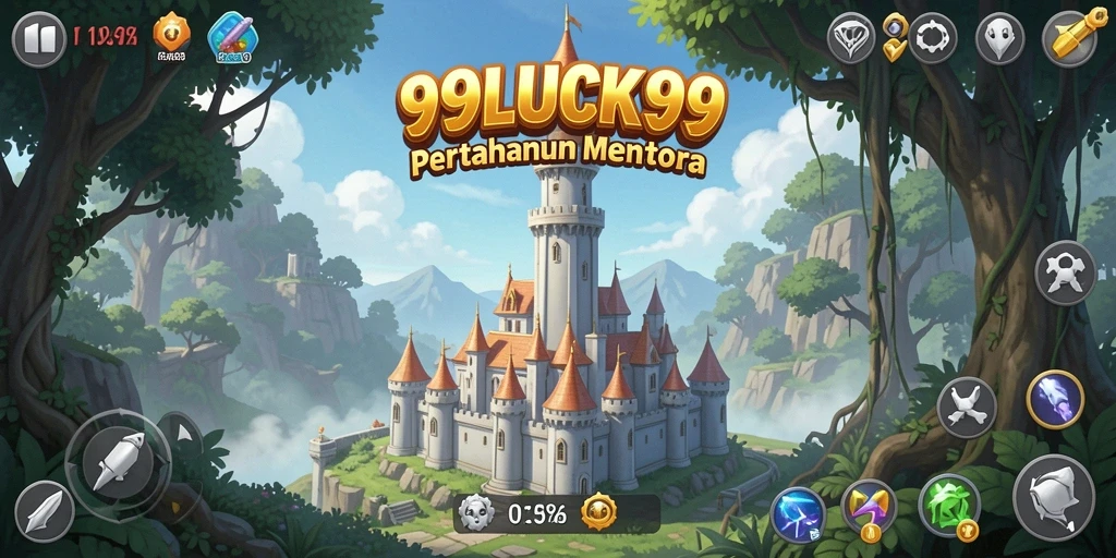 Screenshot gameplay menakjubkan dari 99LUCK99 dalam aksi Tower Defense.