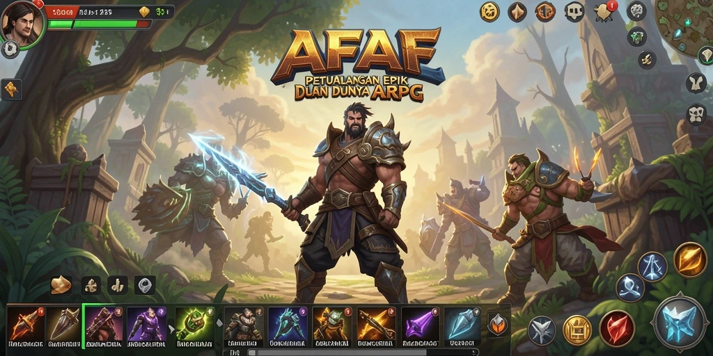 Gameplay ARPG seru dengan aksi dan strategi yang menantang.
