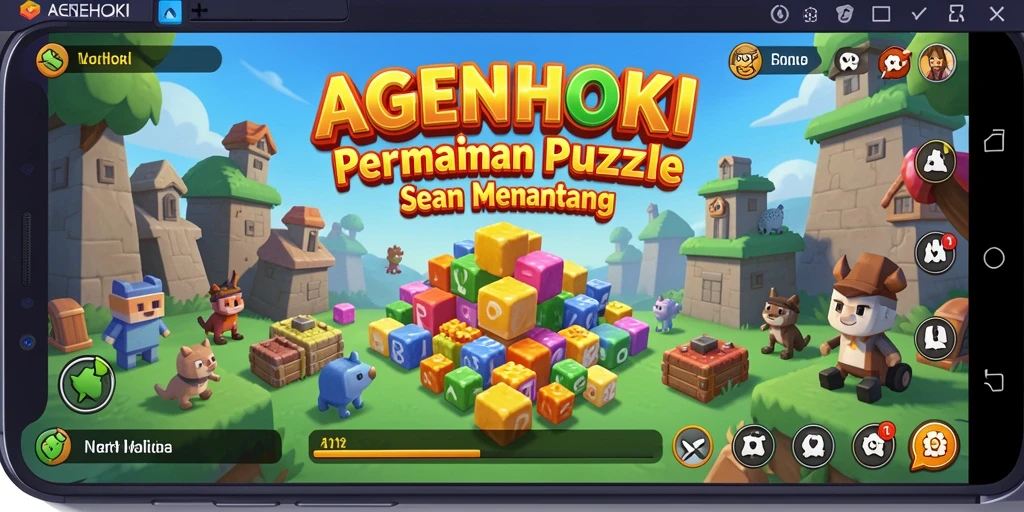 Gameplay seru AGENHOKI dengan berbagai tantangan puzzle.