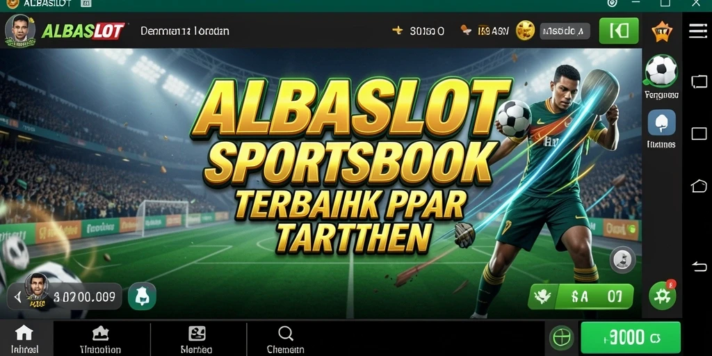 Tampilan utama ALBASLOT yang menunjukkan statistik dan pilihan taruhan.