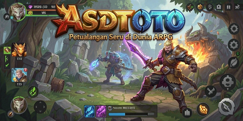 Tampilan gameplay dinamis dan seru dari ASDTOTO di dunia ARPG.