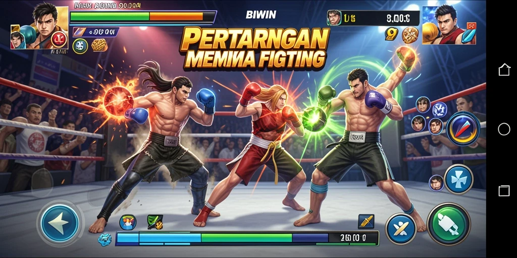 Gameplay bertarung yang seru dan mendebarkan di BIWIN.
