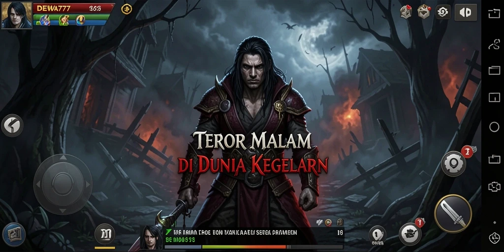 Gameplay menyeramkan dalam <strong>DEWA777</strong> dengan efek visual menakutkan.