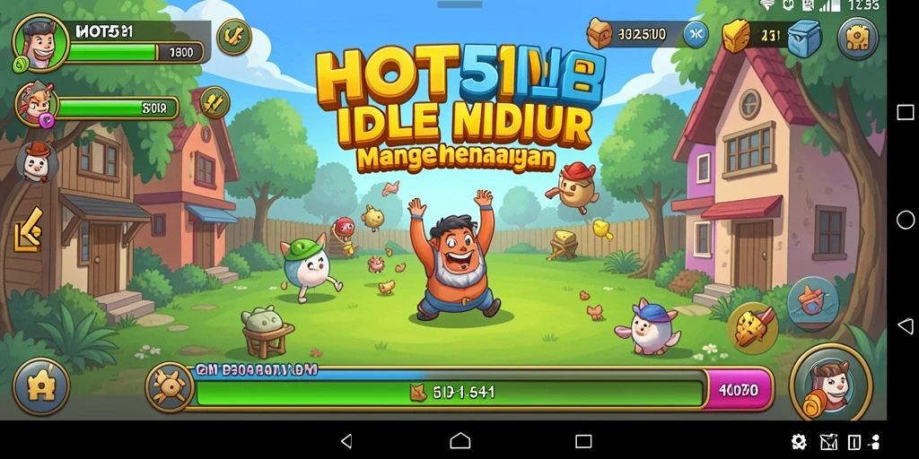 Tampilan gameplay HOT51 yang menarik dengan karakter yang unik.