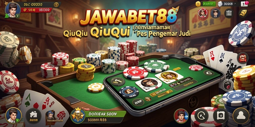 Tampilan menarik dari gameplay QiuQiu di JAWABET88.