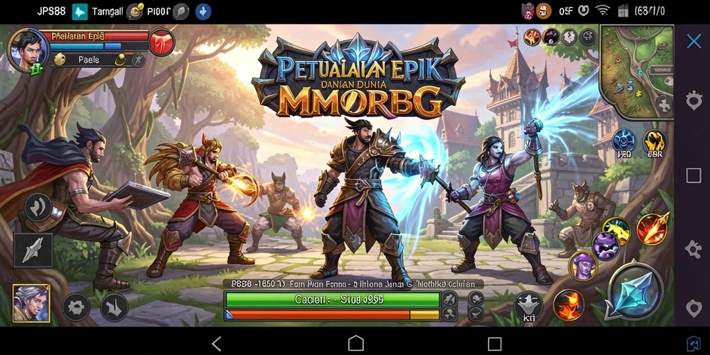Tampilan gameplay JPS88 yang memukau dan penuh aksi MMORPG.