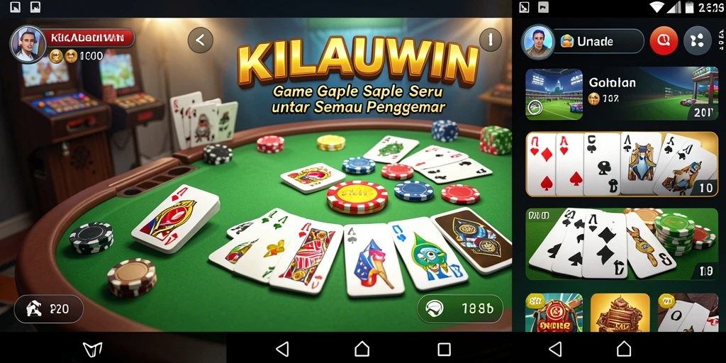 Gameplay KILAUWIN yang menegangkan dan seru dalam permainan Gaple.