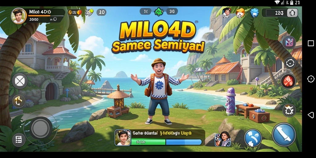 Screenshot utama MILO4D menampilkan gameplay santai dan menarik.