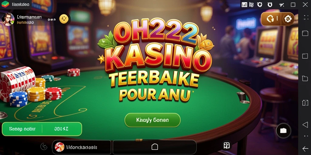 Tampilan gameplay yang mengesankan dari aplikasi Kasino OH222.