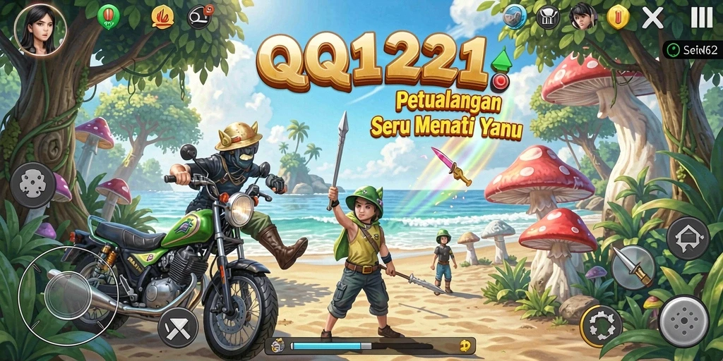 Tampilan gameplay petualangan menegangkan di QQ1221.