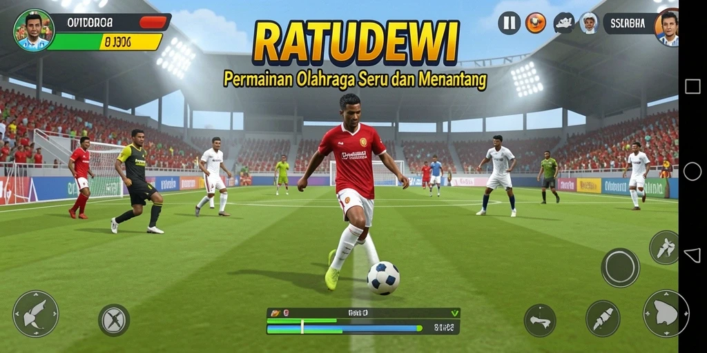 Gameplay seru dalam RATUDEWI dengan kompetisi olahraga.