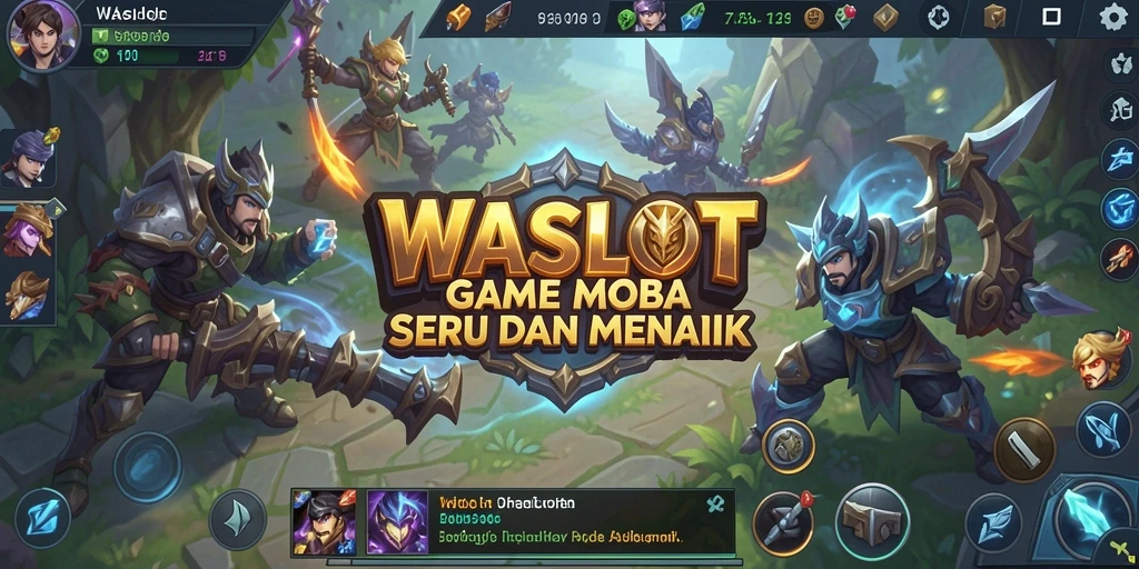 Tampilan gameplay seru di WASLOT dengan pertempuran tim.